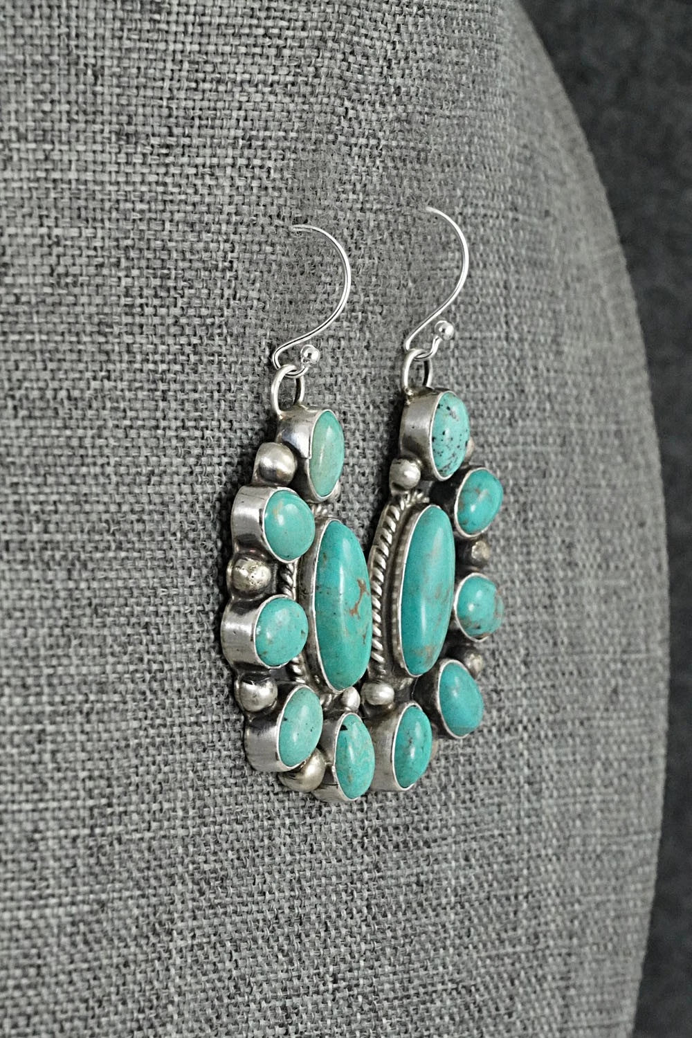 Turquoise & Sterling Silver Earrings - Kathleen Livingston