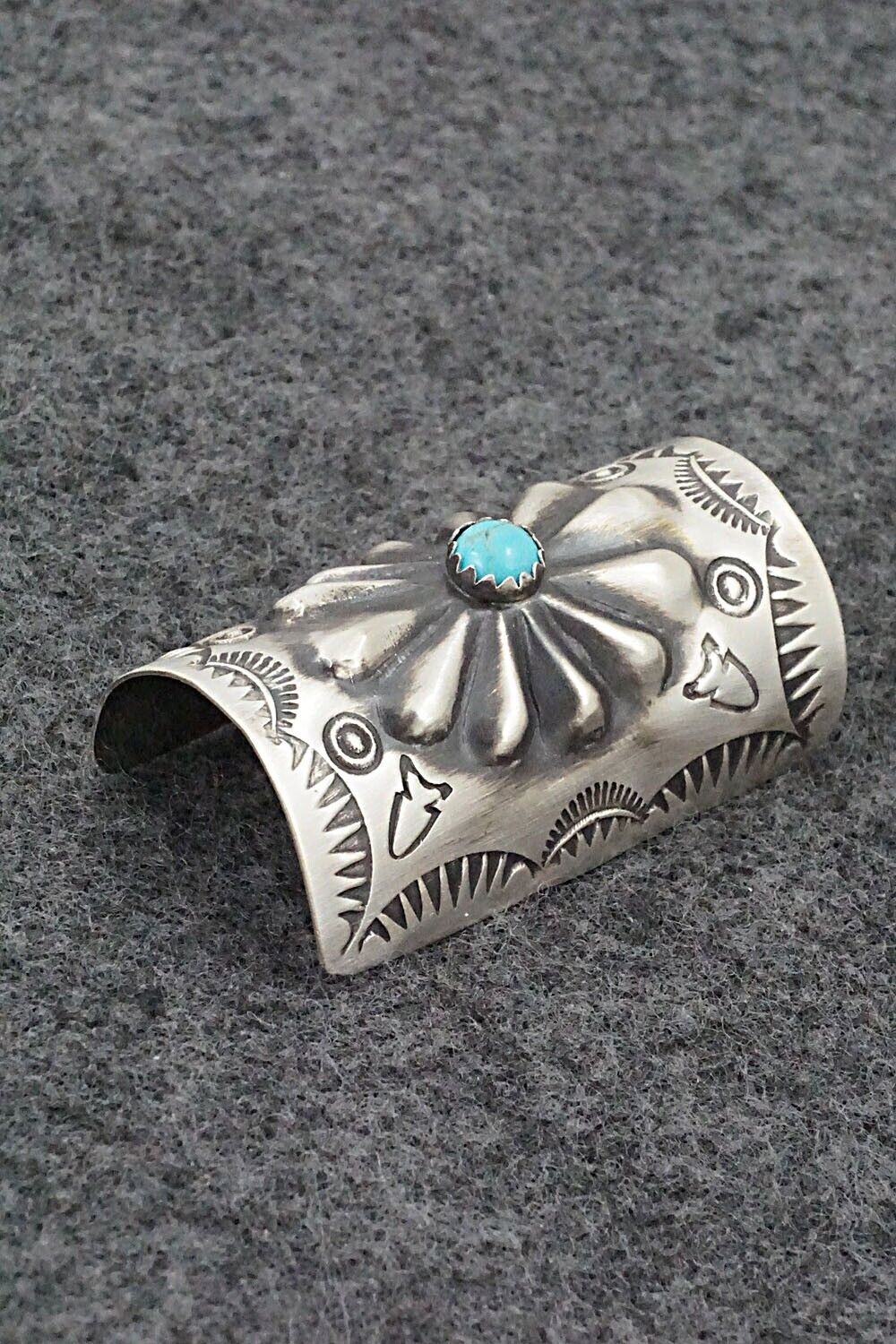Turquoise & Sterling Silver Hair Pin - Arlene Soce