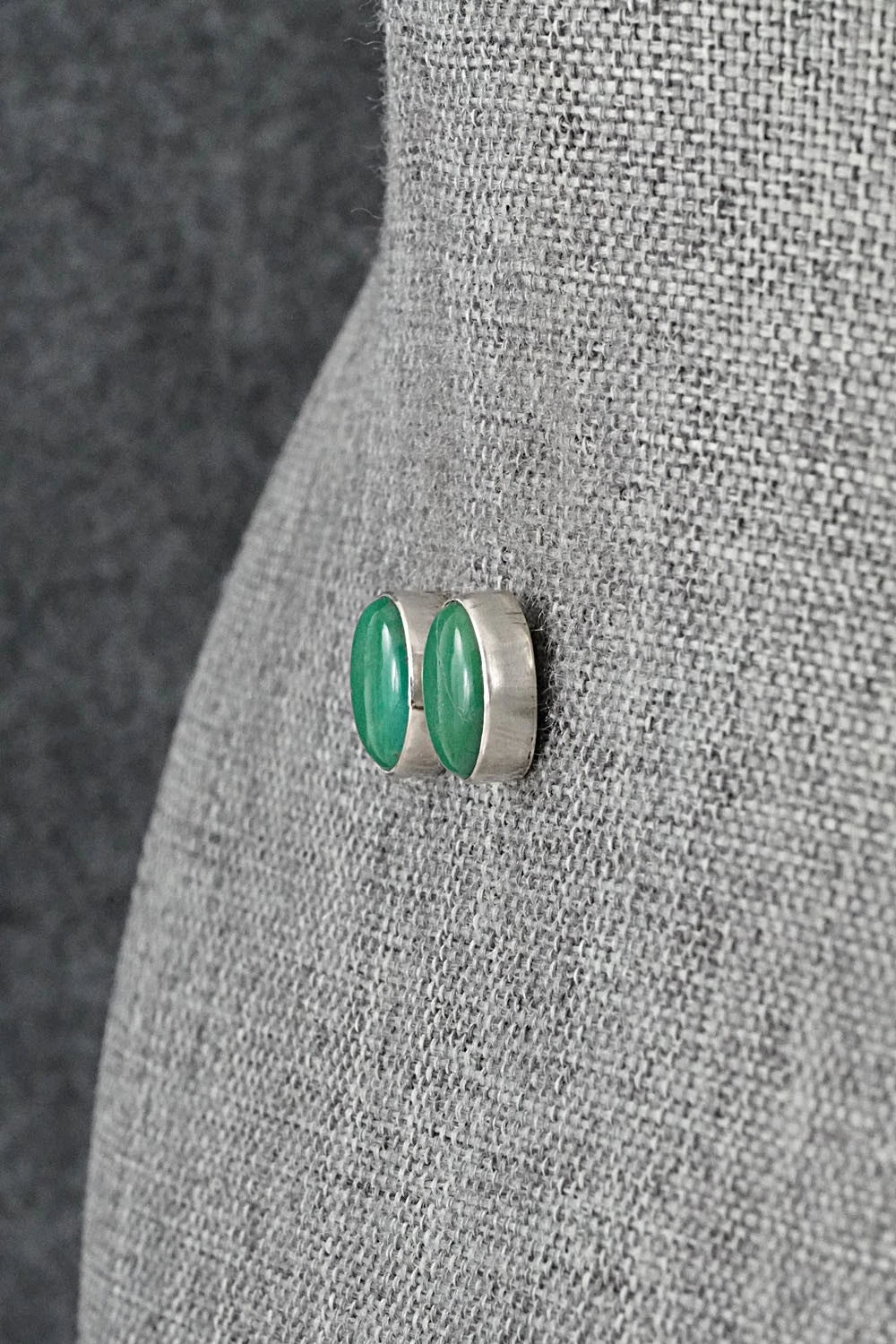 Turquoise & Sterling Silver Earrings - Rosemary Saunders
