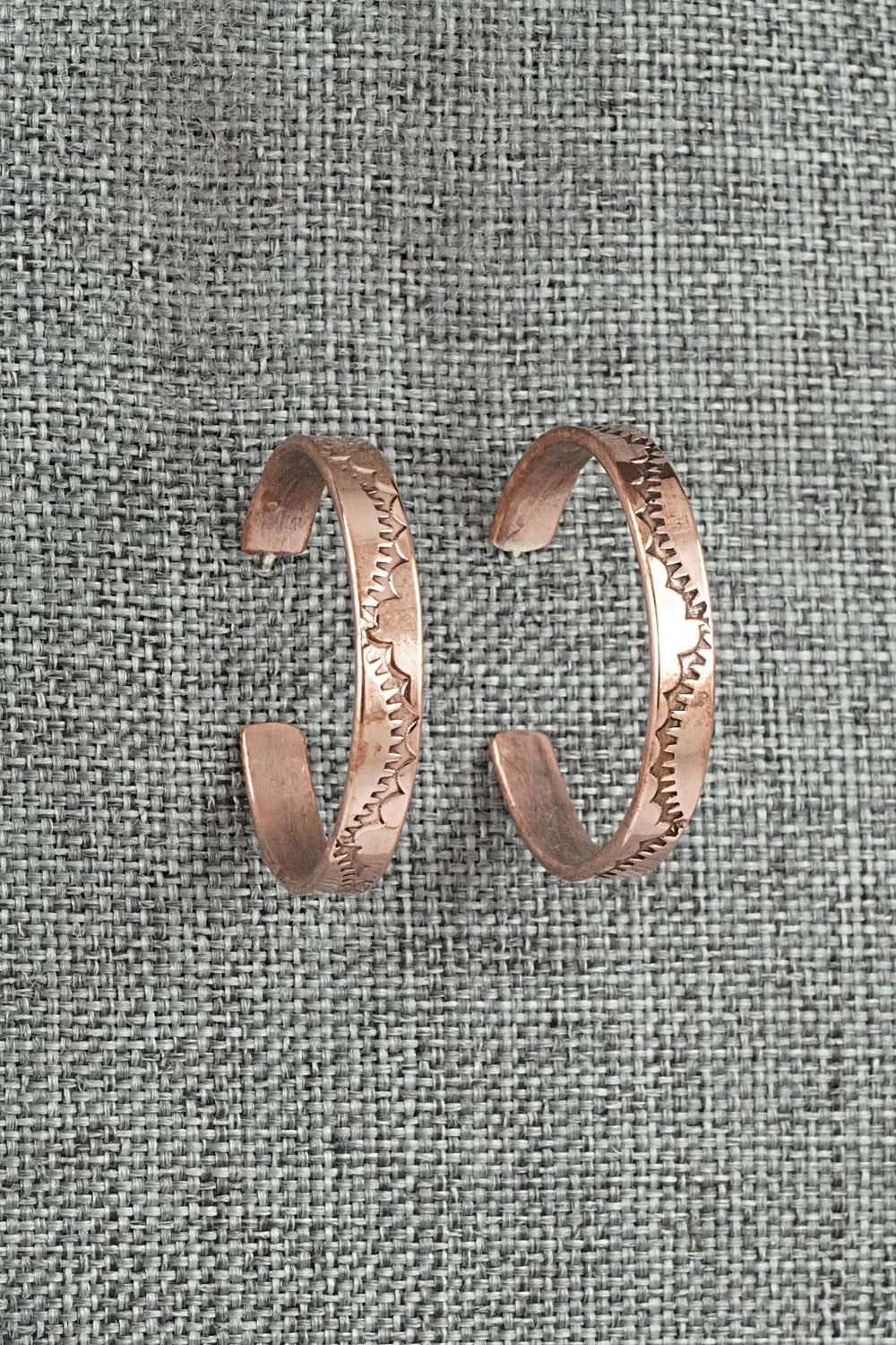 Copper Hoop Earrings - Elaine Tahe