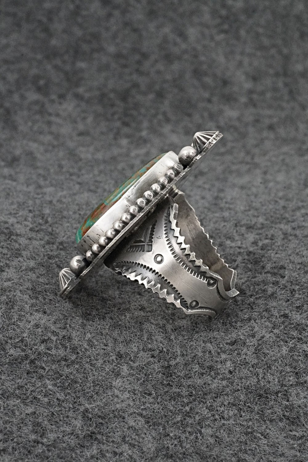 Turquoise & Sterling Silver Ring - Michael Calladitto - Size 10