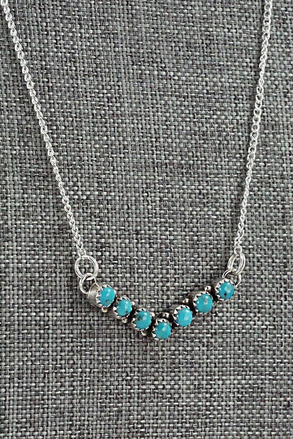 Turquoise & Sterling Silver Necklace - Renell Chaco