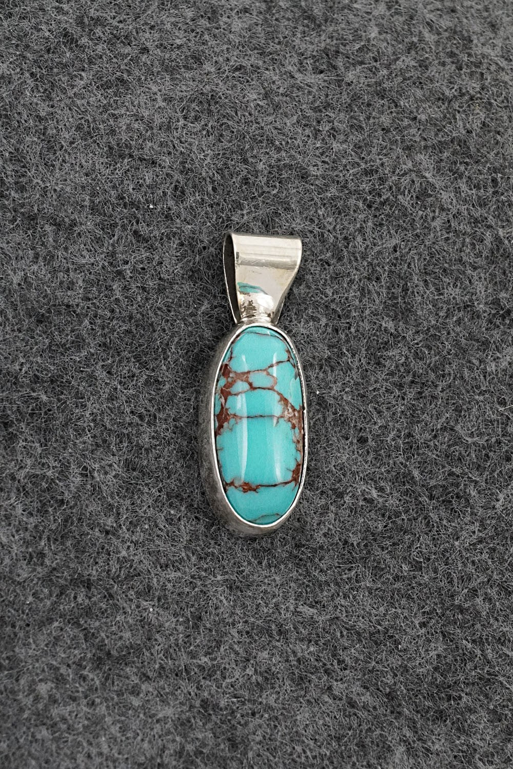Turquoise & Sterling Silver Pendant - Rena Begay