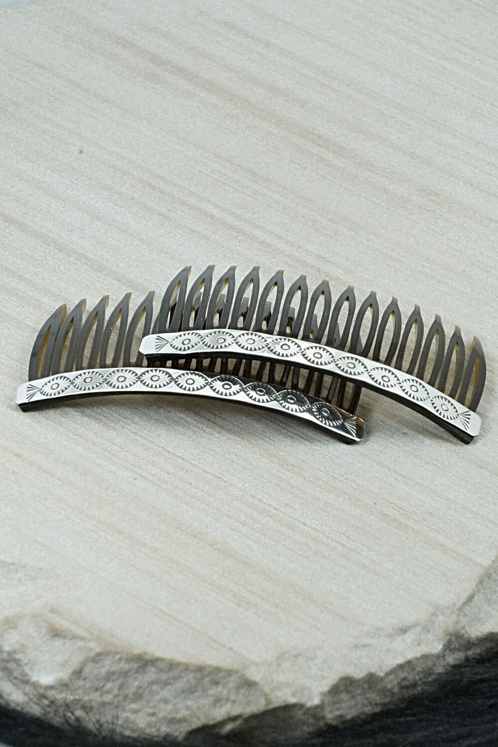 Sterling Silver Hair Combs - Bertha Begay