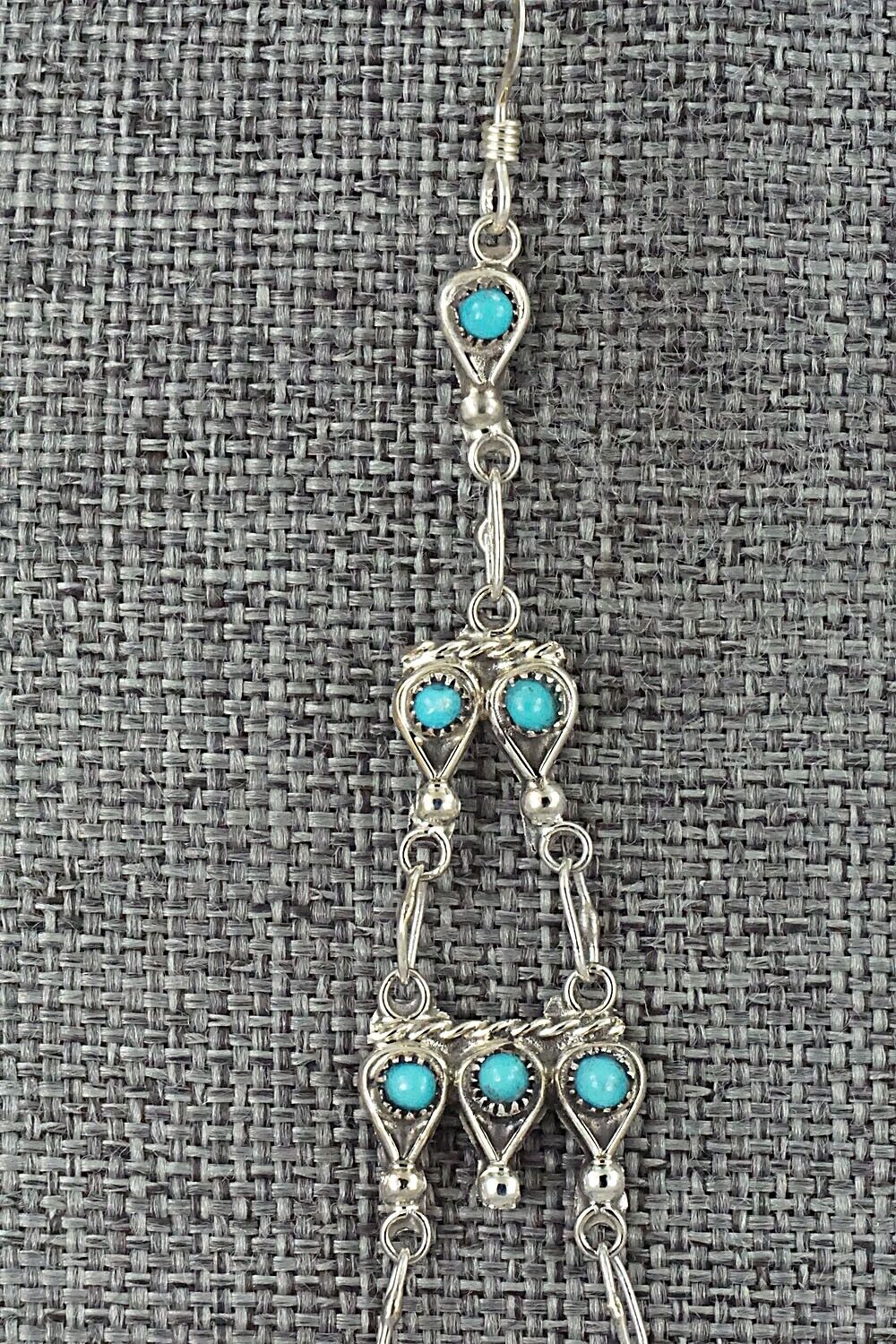 Turquoise & Sterling Silver Earrings - Waylon Johnson