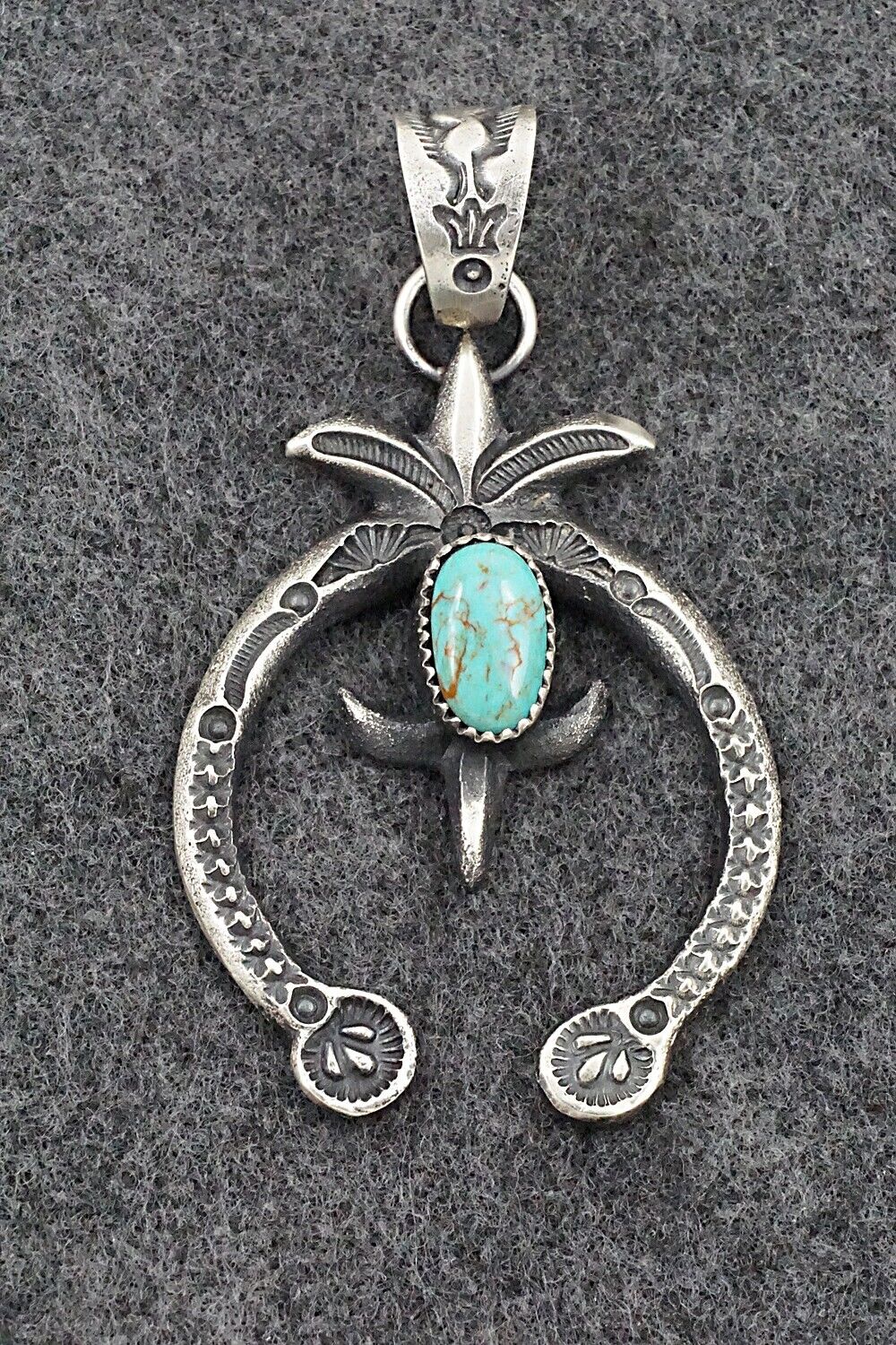 Turquoise & Sterling Silver Pendant - Eva & Linberg Billah