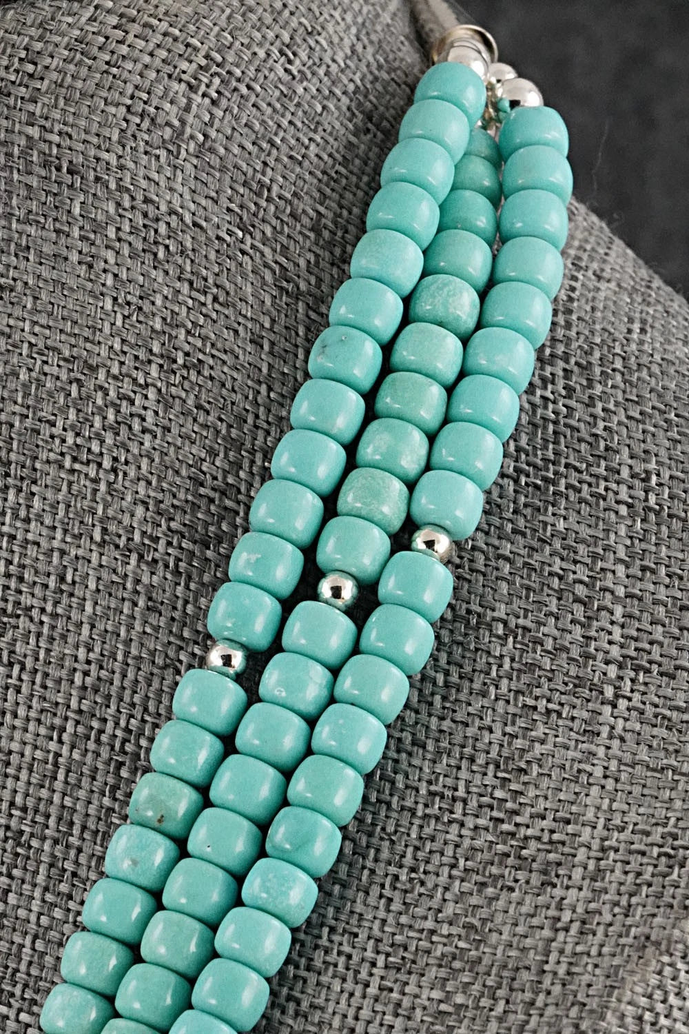 Turquoise & Sterling Silver Necklace Set - Erika Brown