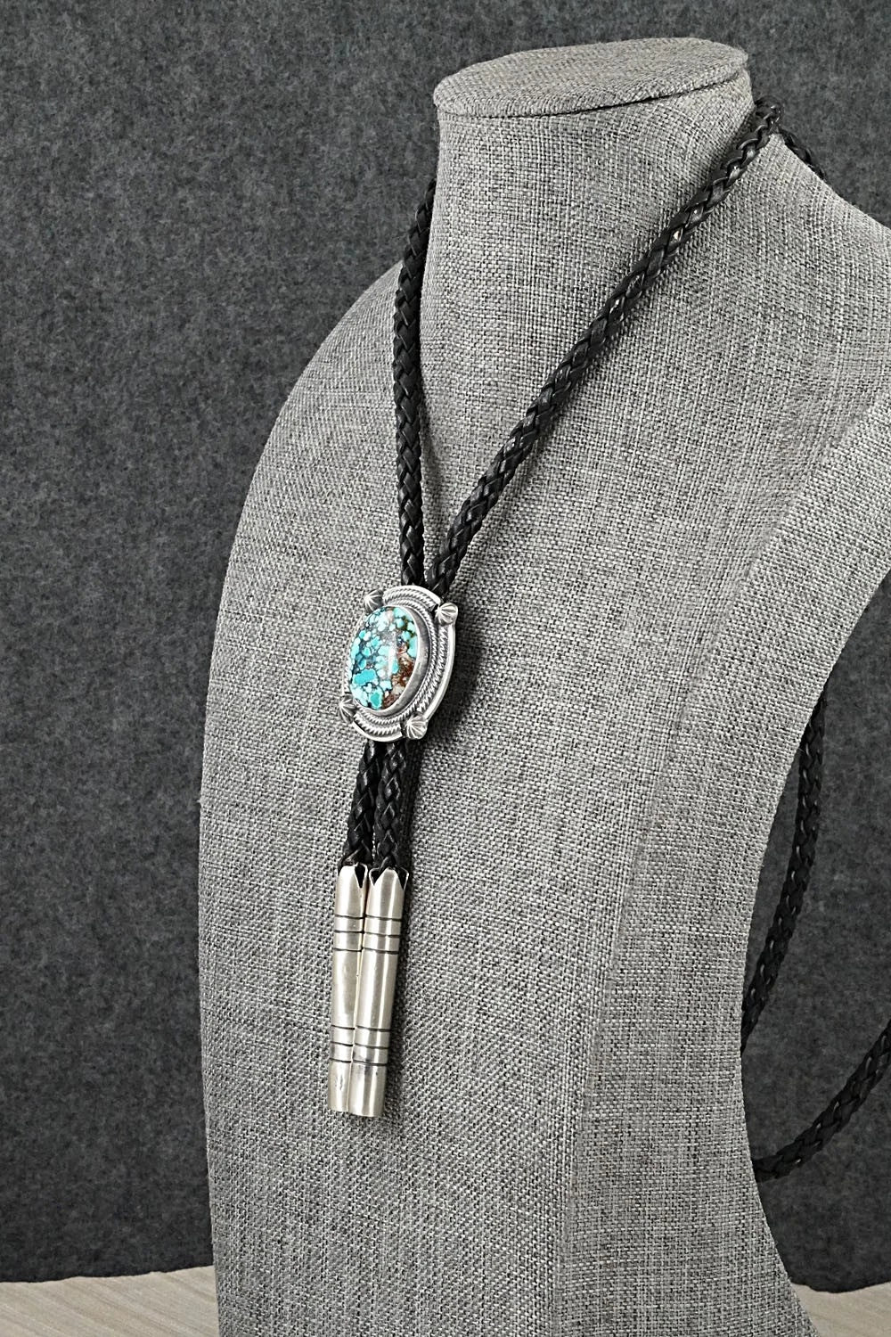 Turquoise & Sterling Silver Bolo Tie - Bob Becenti