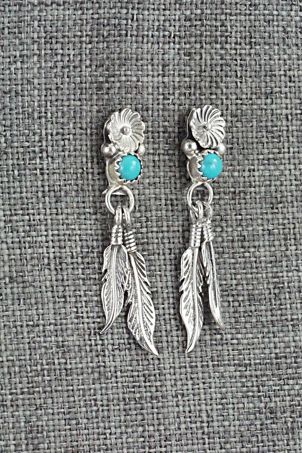 Turquoise & Sterling Silver Earrings - Judy Largo