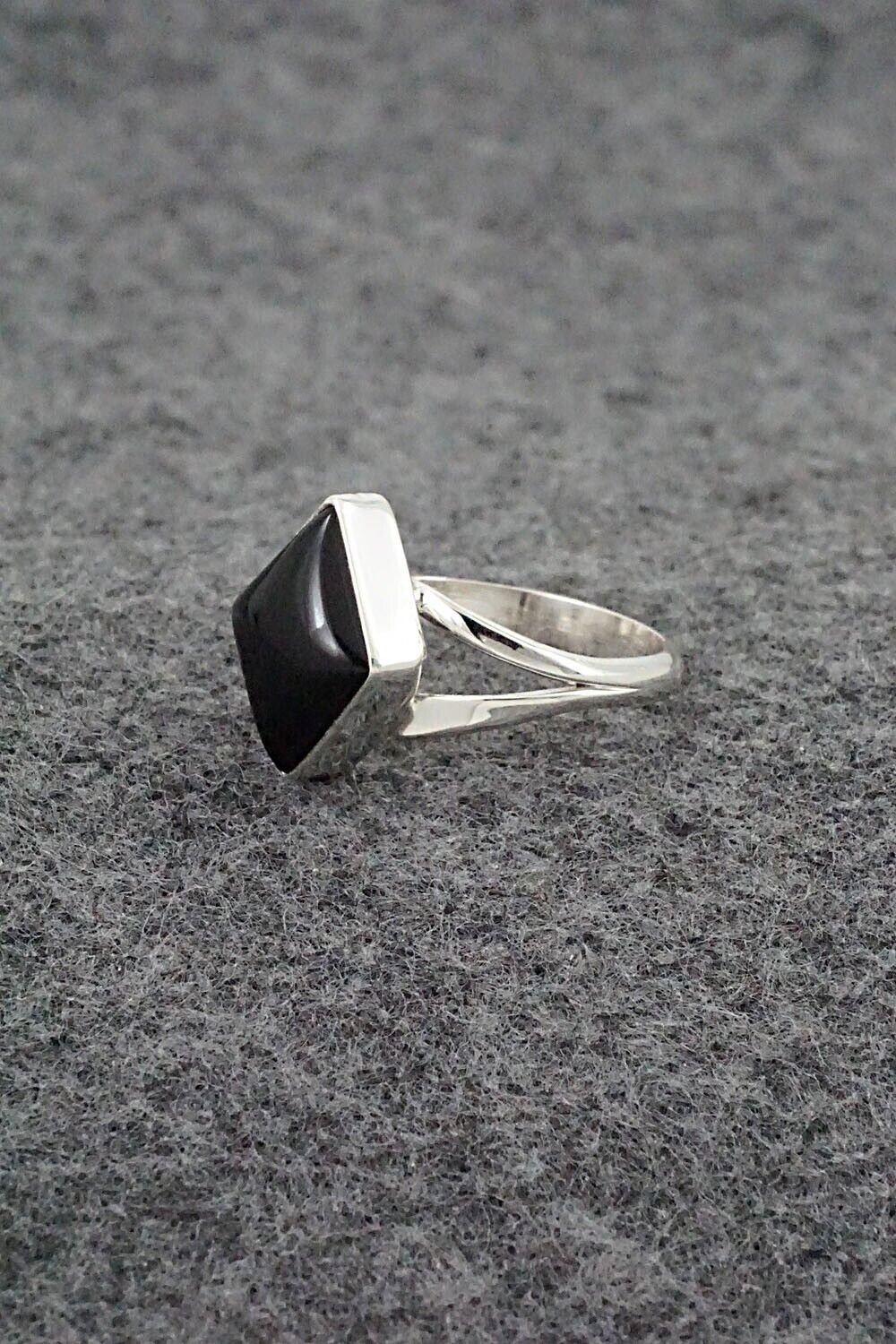 Onyx & Sterling Silver Ring - Letricia Largo - Size 6.25