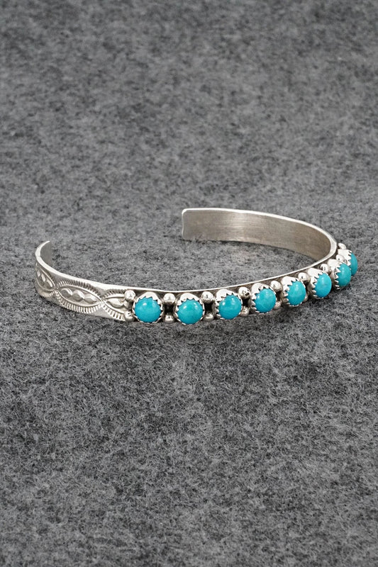 Turquoise & Sterling Silver Bracelet - Gaynell Parker