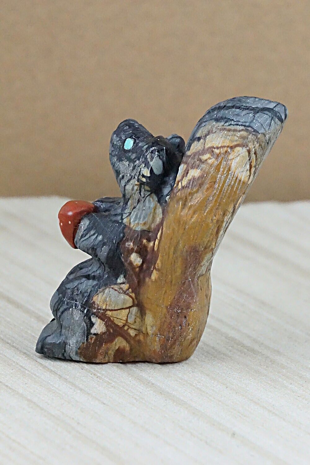 Squirrel Zuni Fetish Carving - Justin Natewa
