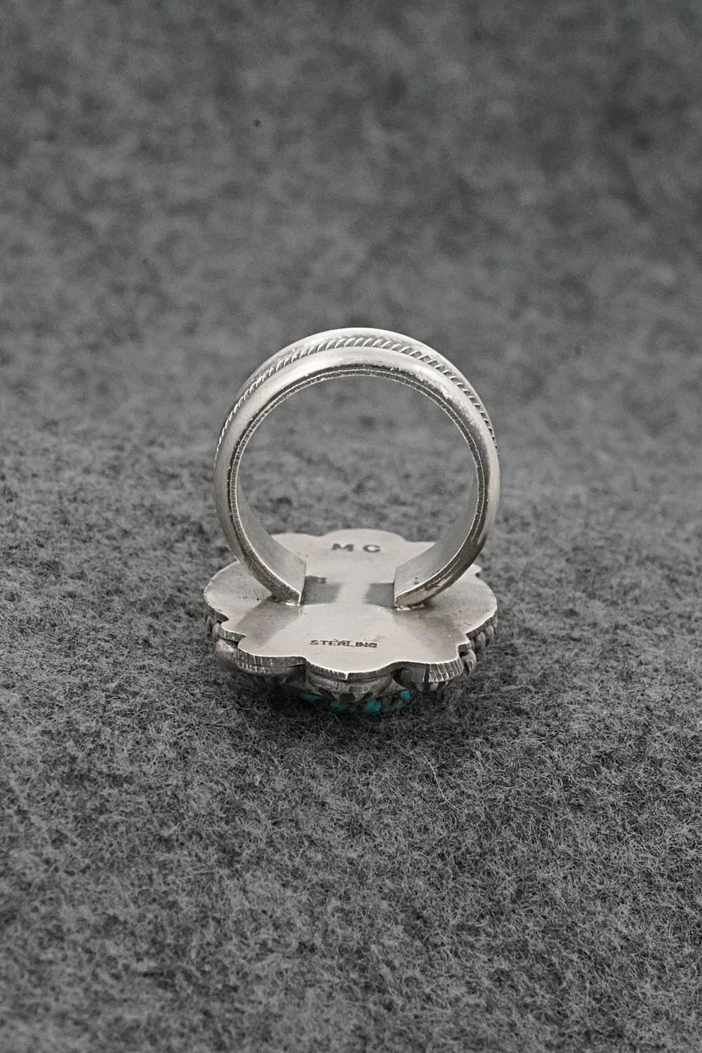Turquoise & Sterling Silver Ring - Michael Calladitto - Size 9