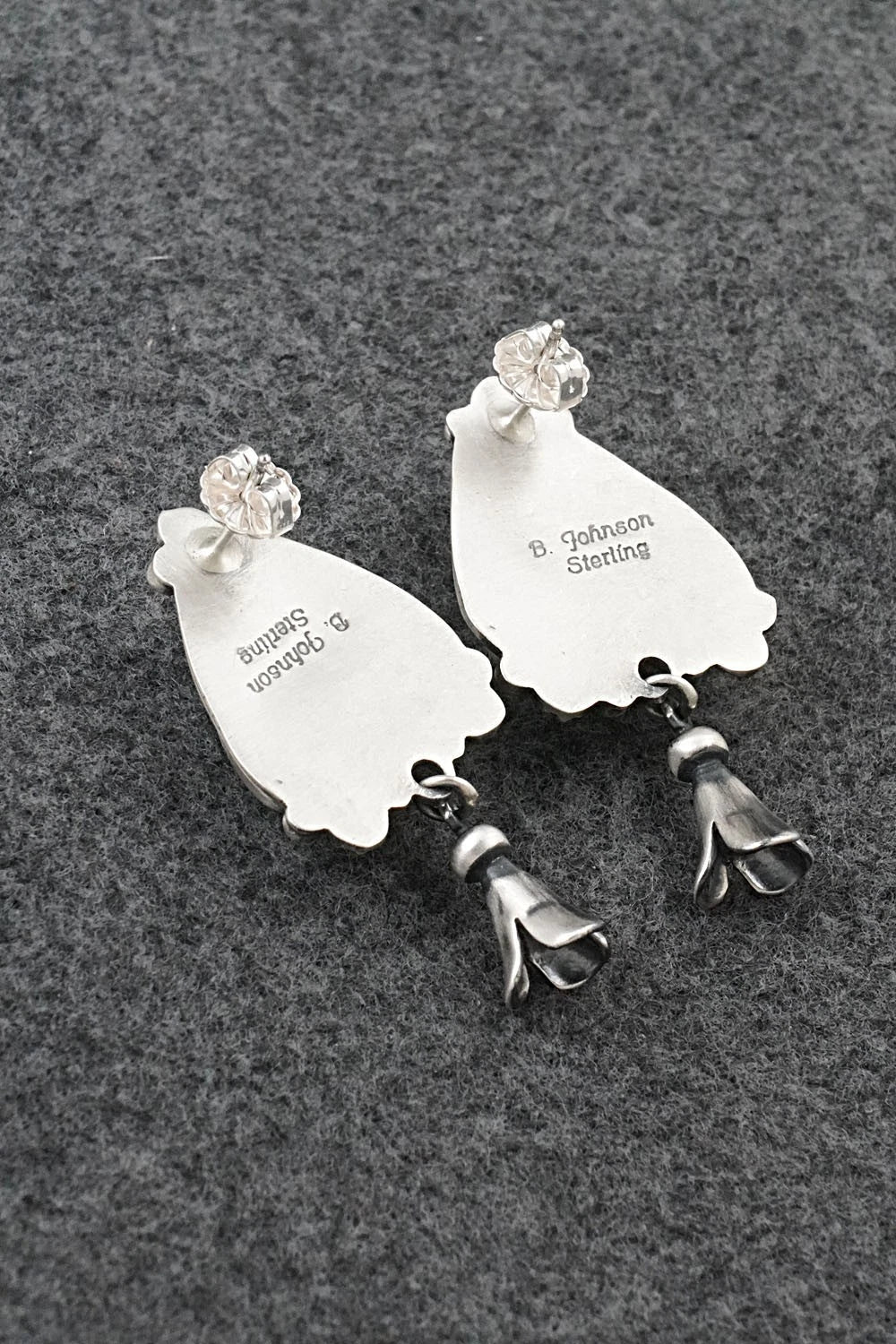 Turquoise & Sterling Silver Earrings - Bobby Johnson