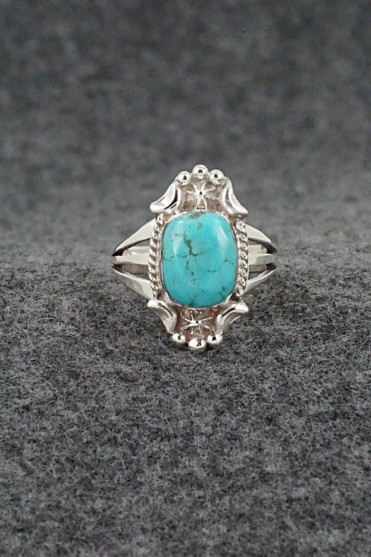 Turquoise & Sterling Silver Ring - Theresa Smith - Size 6.5