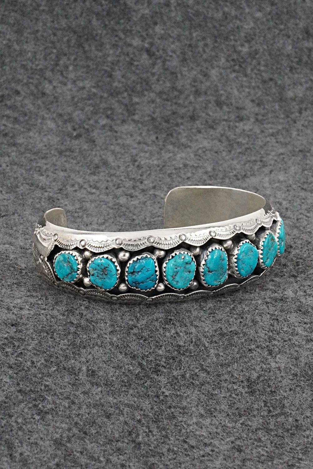 Turquoise & Sterling Silver Bracelet - Wilbert Muskett Sr.