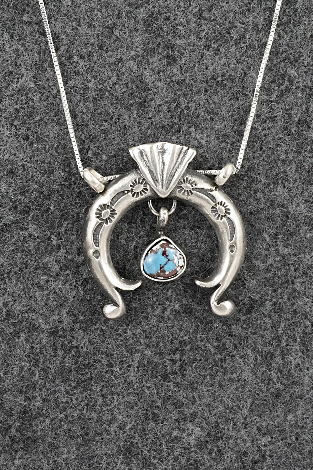 Turquoise & Sterling Silver Necklace - Gary Shorty
