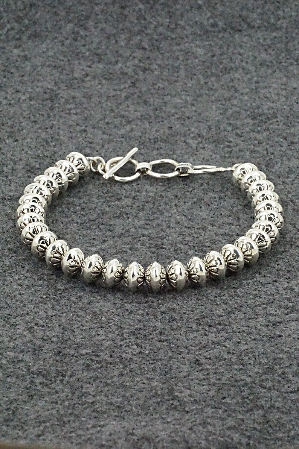 Sterling Silver Beaded Bracelet - Marie Yazzie