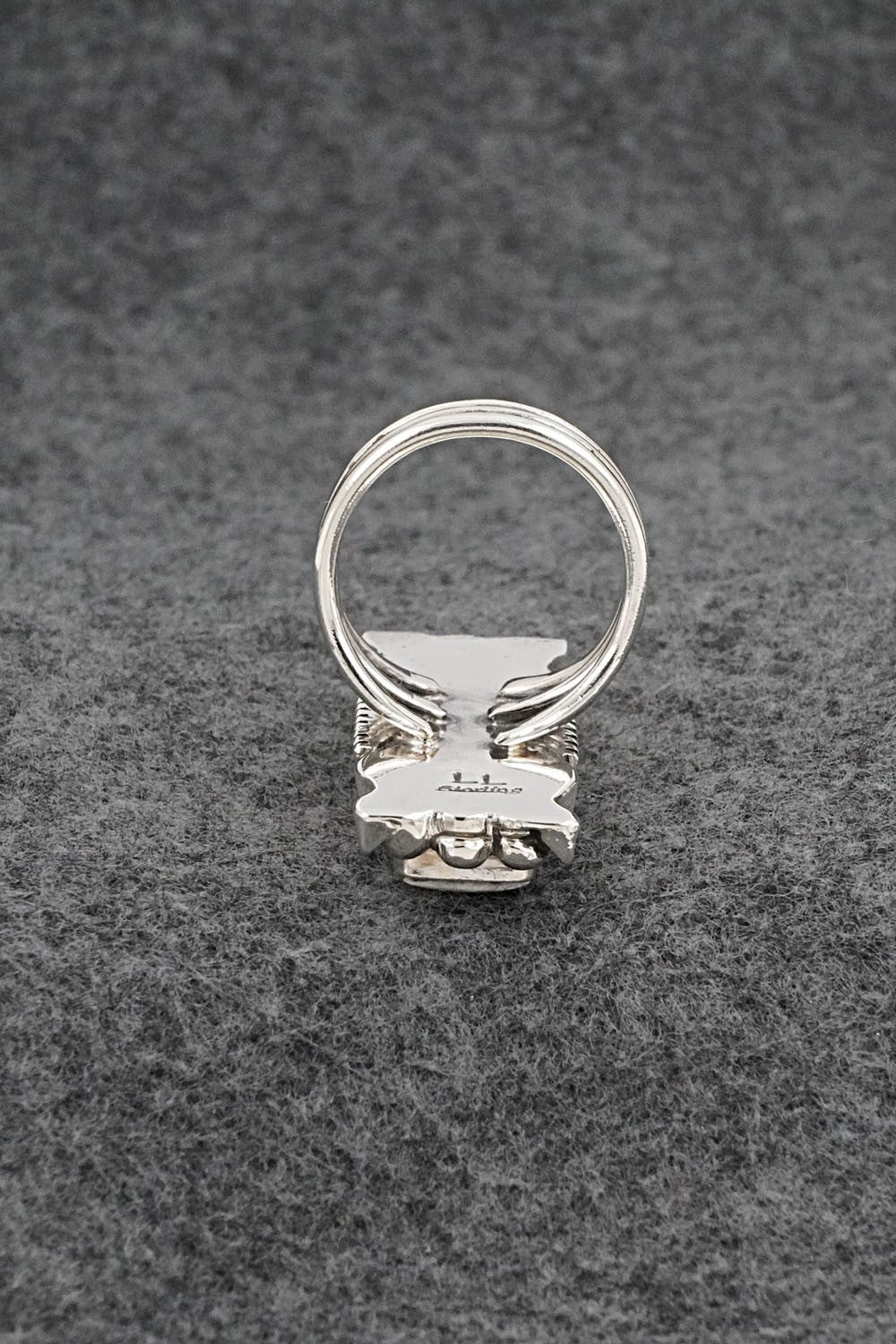 White Buffalo & Sterling Silver Ring - Larson Lee - Size 8