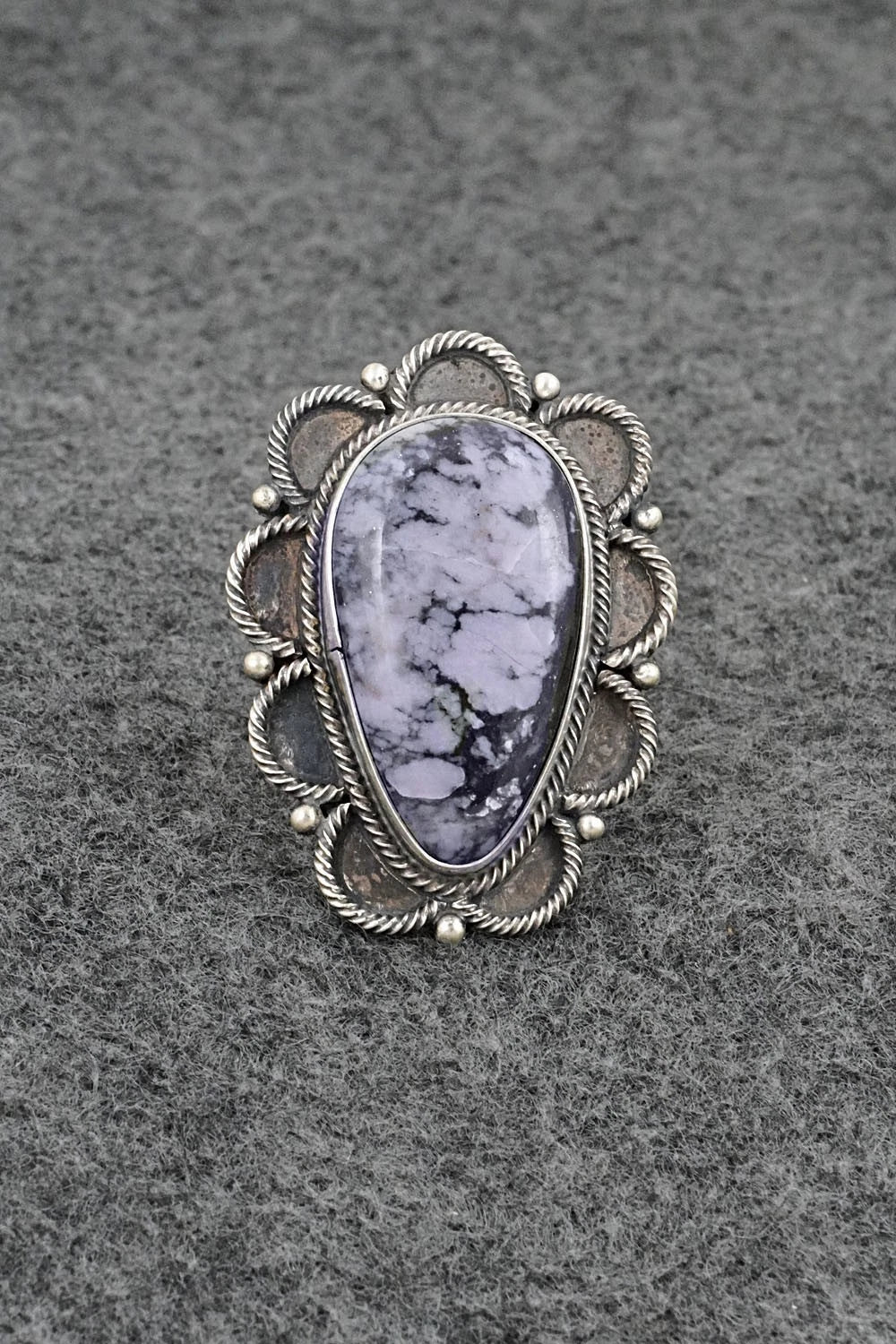 Morado & Sterling Silver Ring - Darrin Livingston - Size 7.5