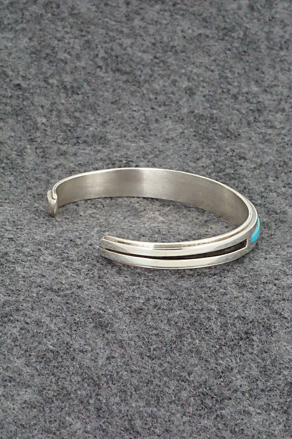 Turquoise & Sterling Silver Bracelet - Wilbert Muskett