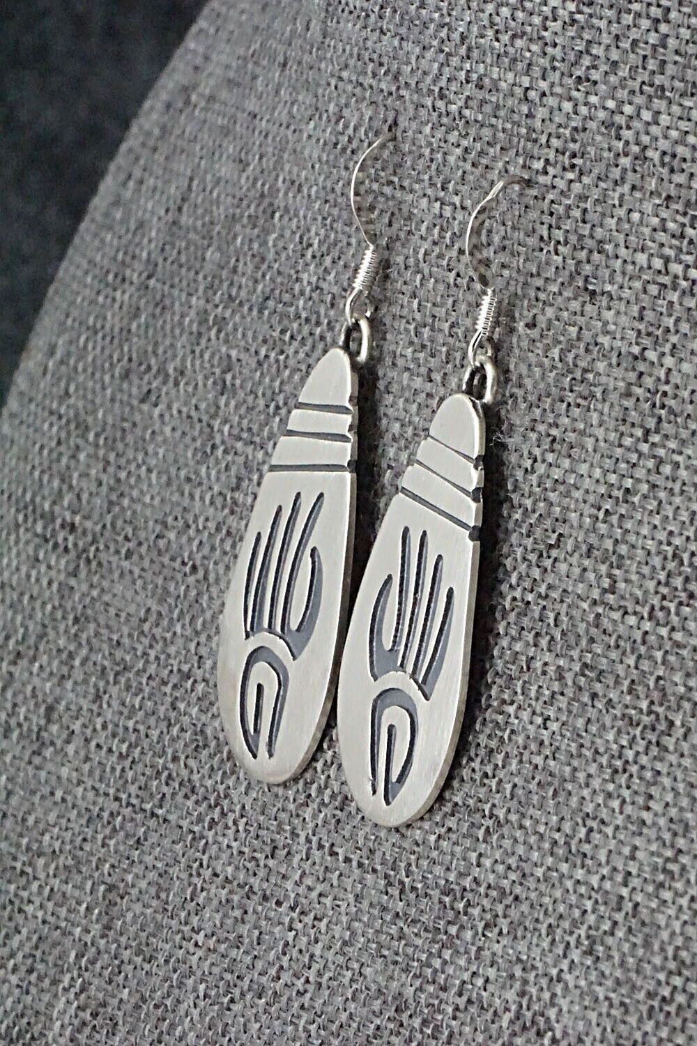 Sterling Silver Earrings - Charlie Yazzie