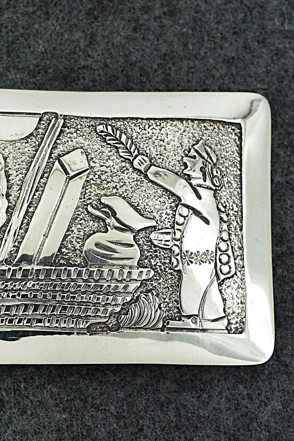 Sterling Silver Belt Buckle - Elaine Becenti