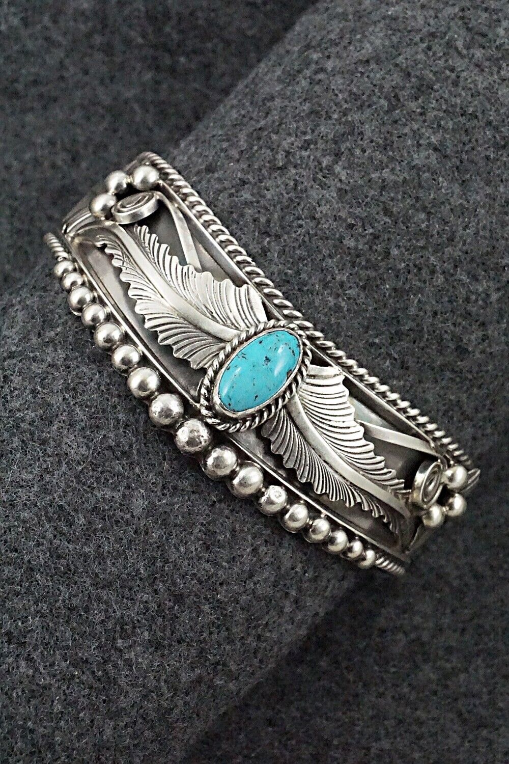 Turquoise & Sterling Silver Bracelet - Tom Lewis