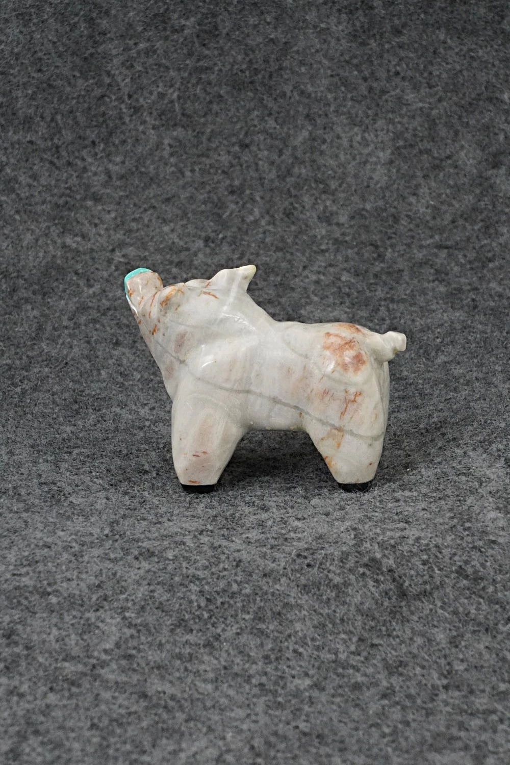 Pig Zuni Fetish Carving - Freddie Leekya