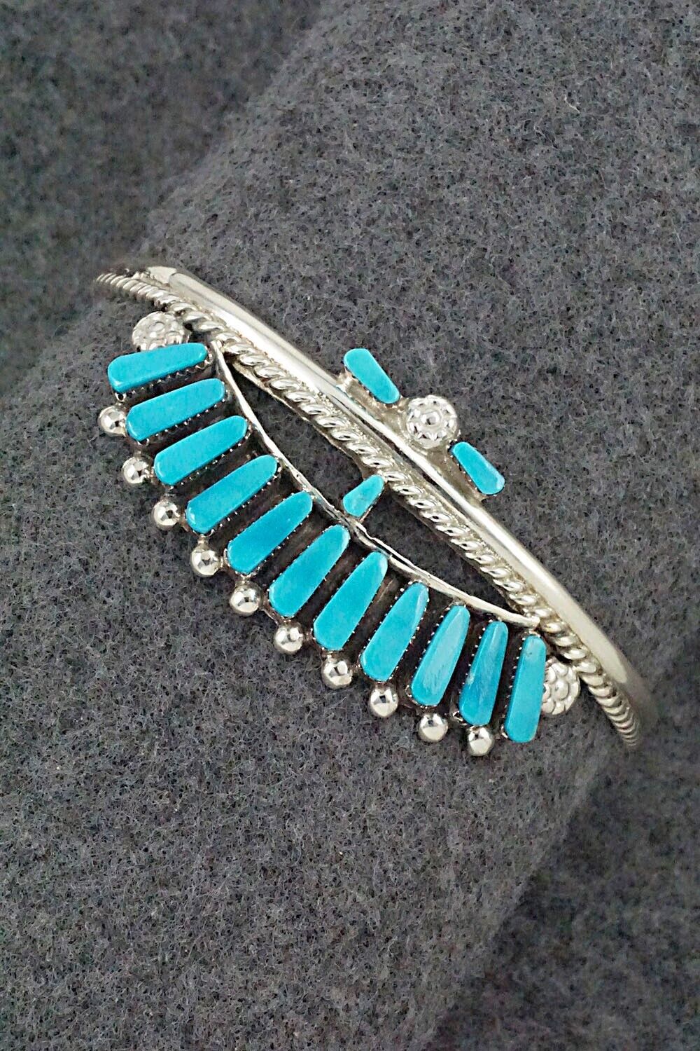 Turquoise & Sterling Silver Bracelet - Carlene Hattie