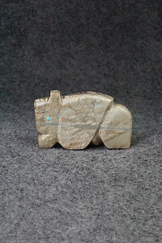 Buffalo Zuni Fetish Carving - Danny Lonjose