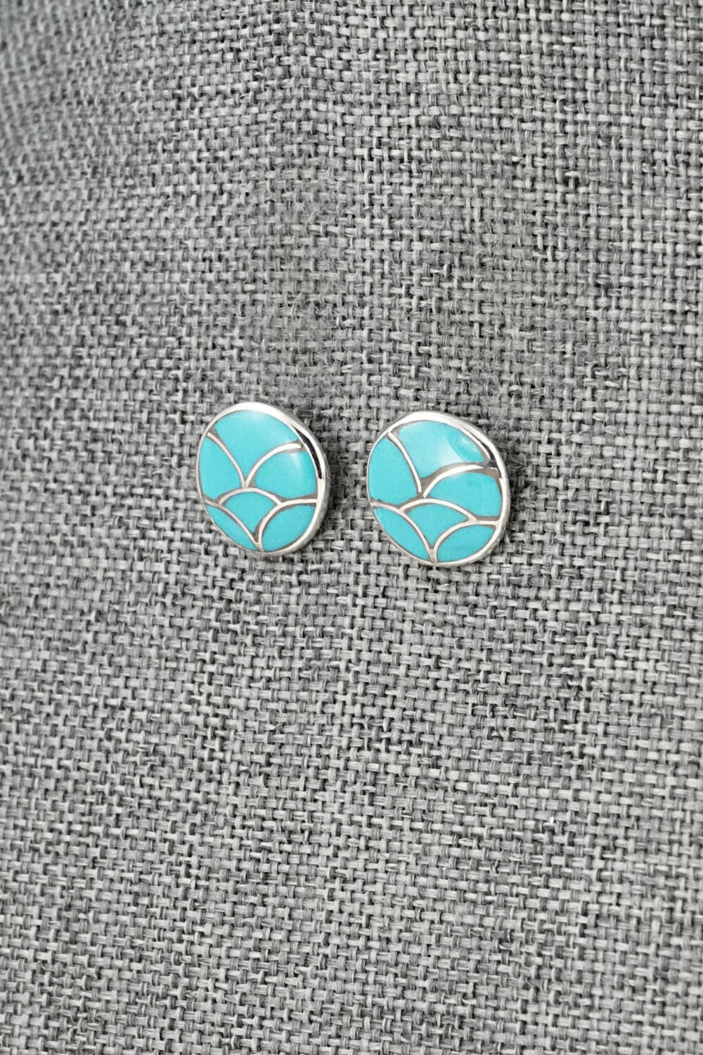 Turquoise & Sterling Silver Earrings - Orena Leekya