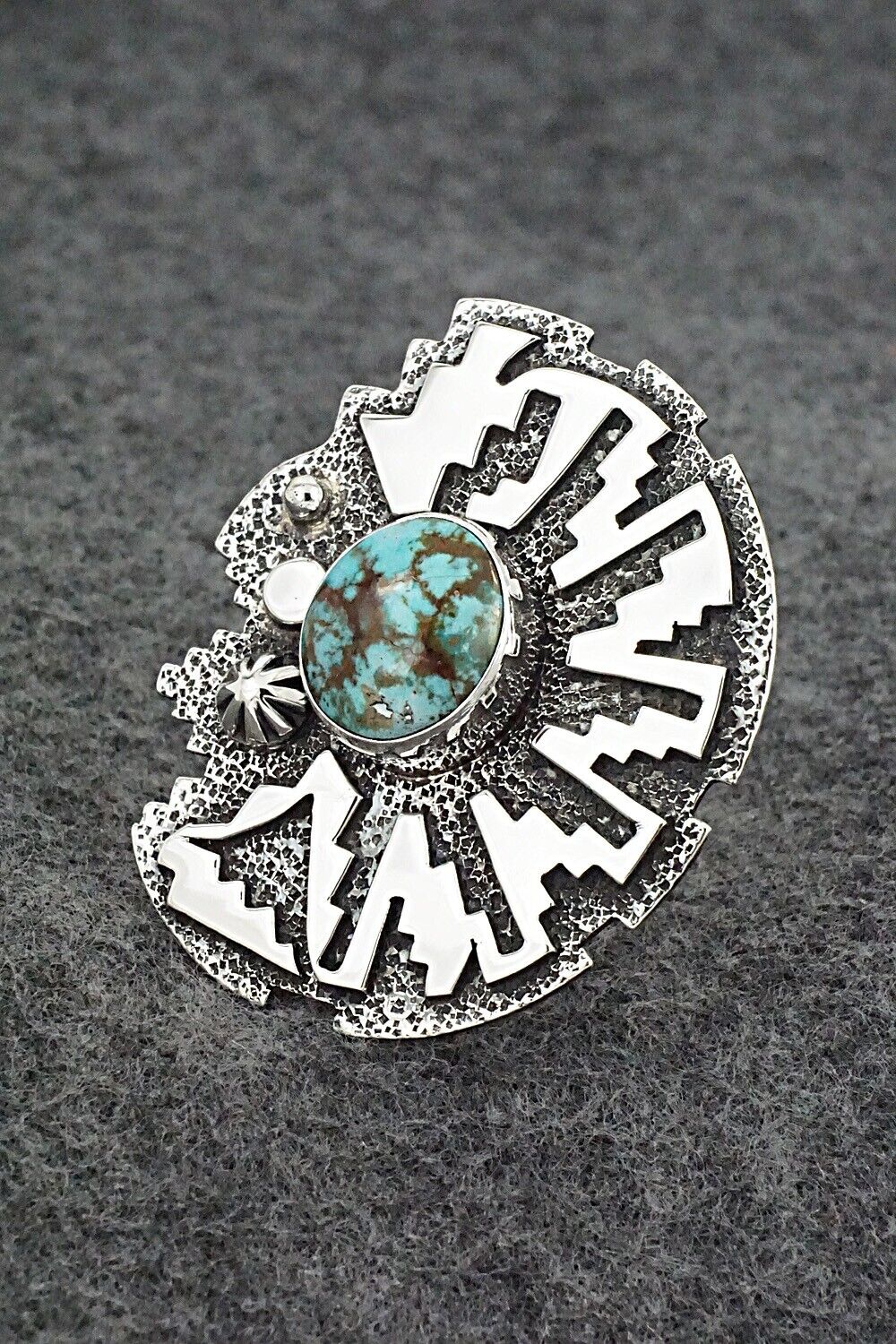 Turquoise & Sterling Silver Ring - Marita Benally - Size 10