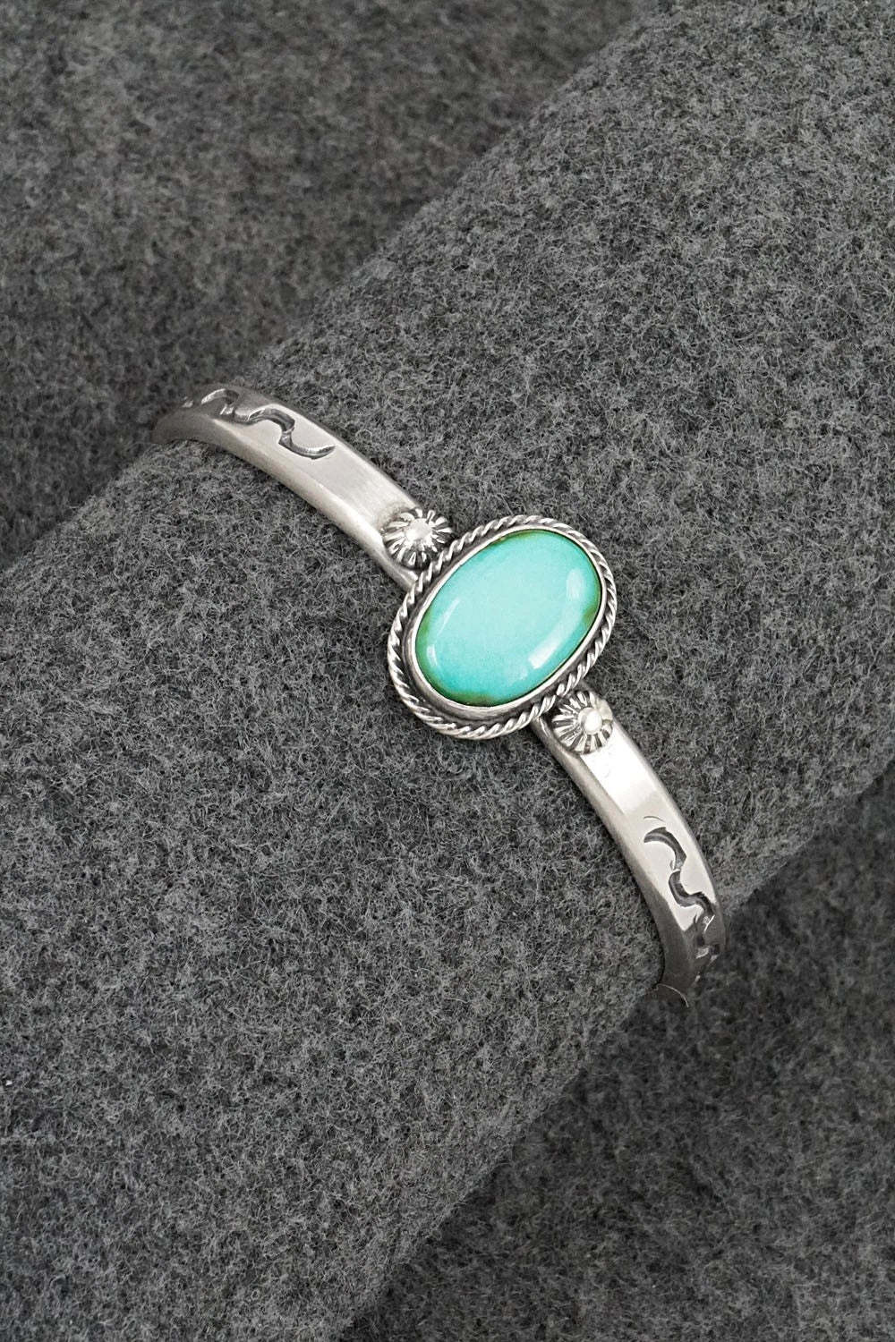 Turquoise & Sterling Silver Bracelet - Samuel Yellowhair