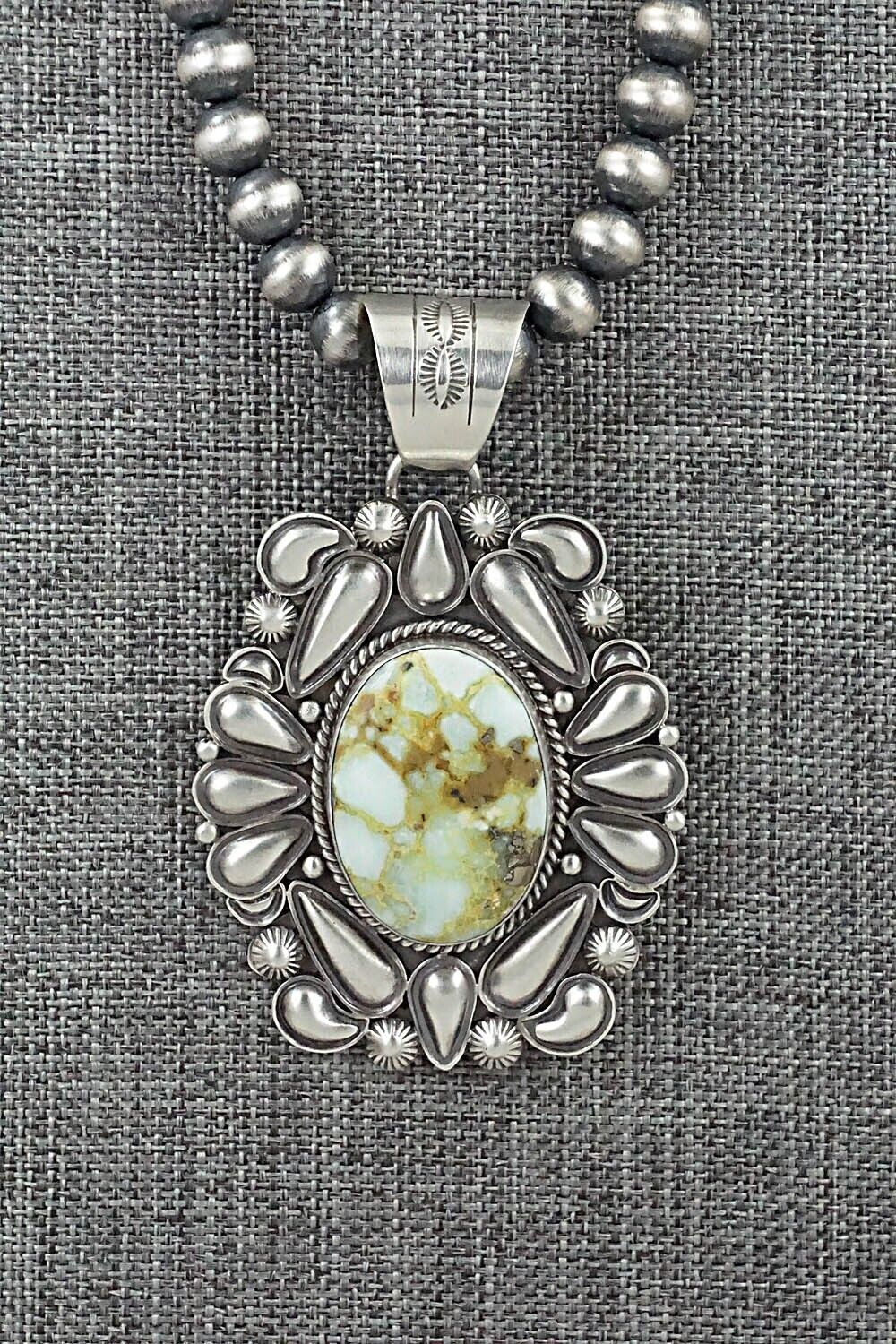 Variscite & Sterling Silver Necklace - Derrick Gordon