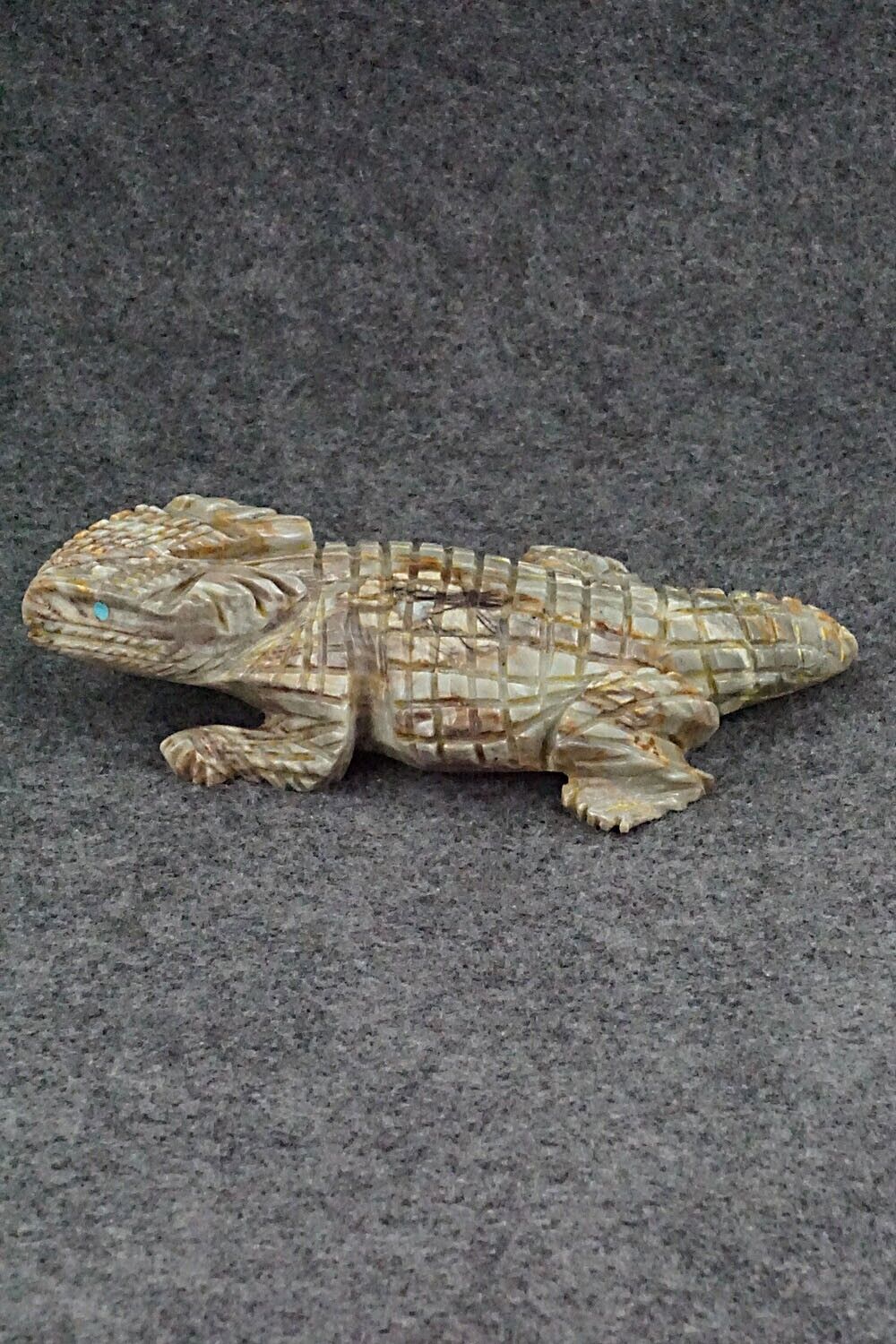 Horned Toad Zuni Fetish Carving - Tony Mackel