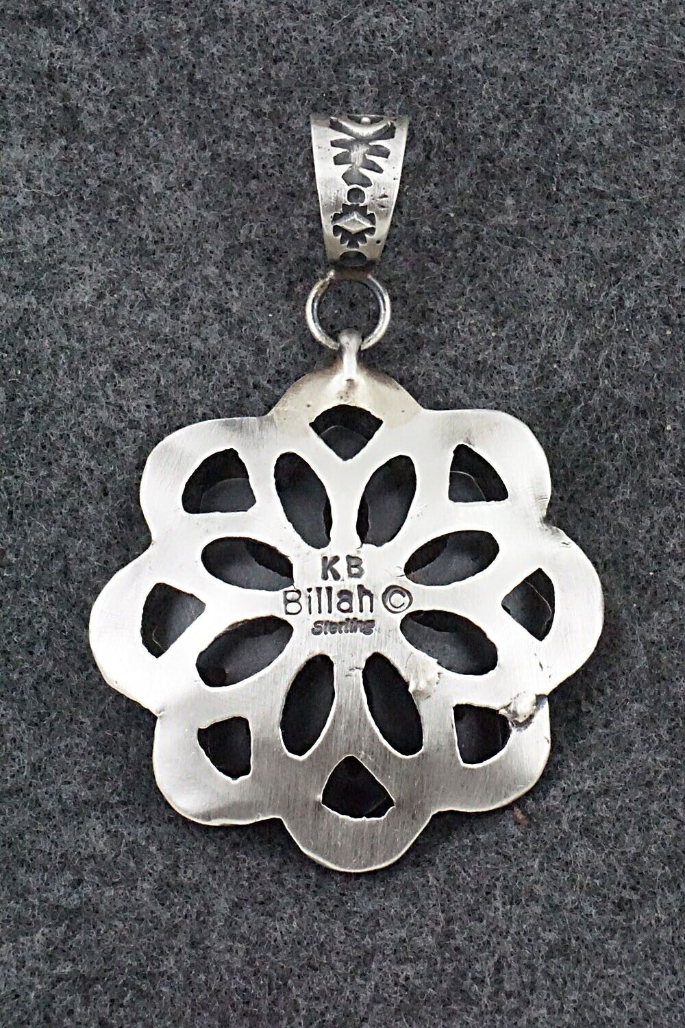 Turquoise & Sterling Silver Pendant - Kevin Billah