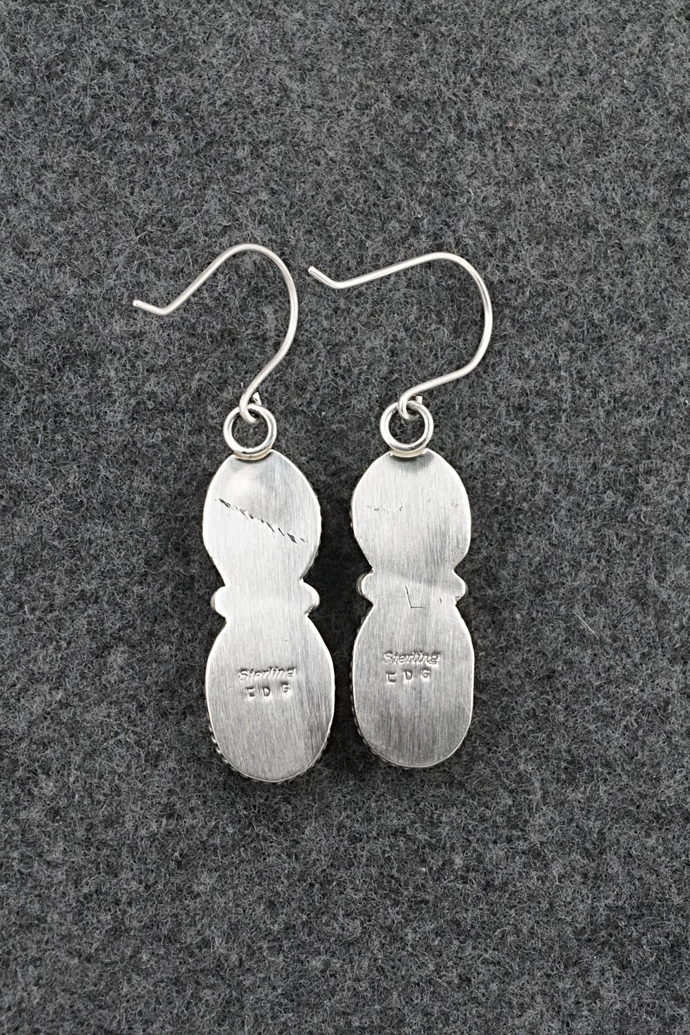 Turquoise & Sterling Silver Earrings - Eugene Gruber