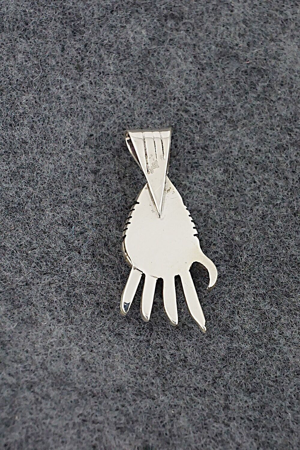 Turquoise & Sterling Silver Pendant - James Manygoats
