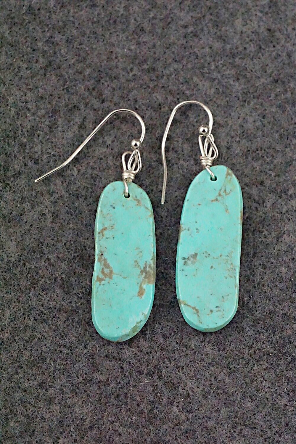 Turquoise & Sterling Silver Earrings - Joe Garcia
