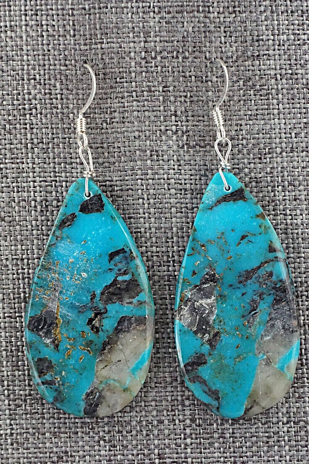 Turquoise & Sterling Silver Earrings - Joe Garcia