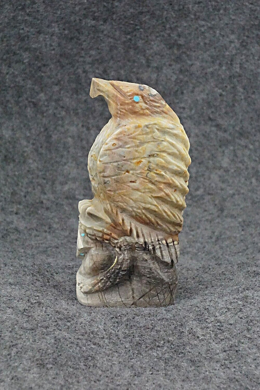 Eagle w/Snake Zuni Fetish Carving - Tony Mackel