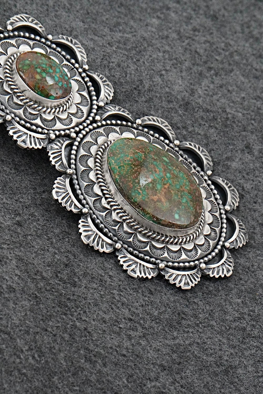 Turquoise & Sterling Silver Pendant - Mark Yazzie