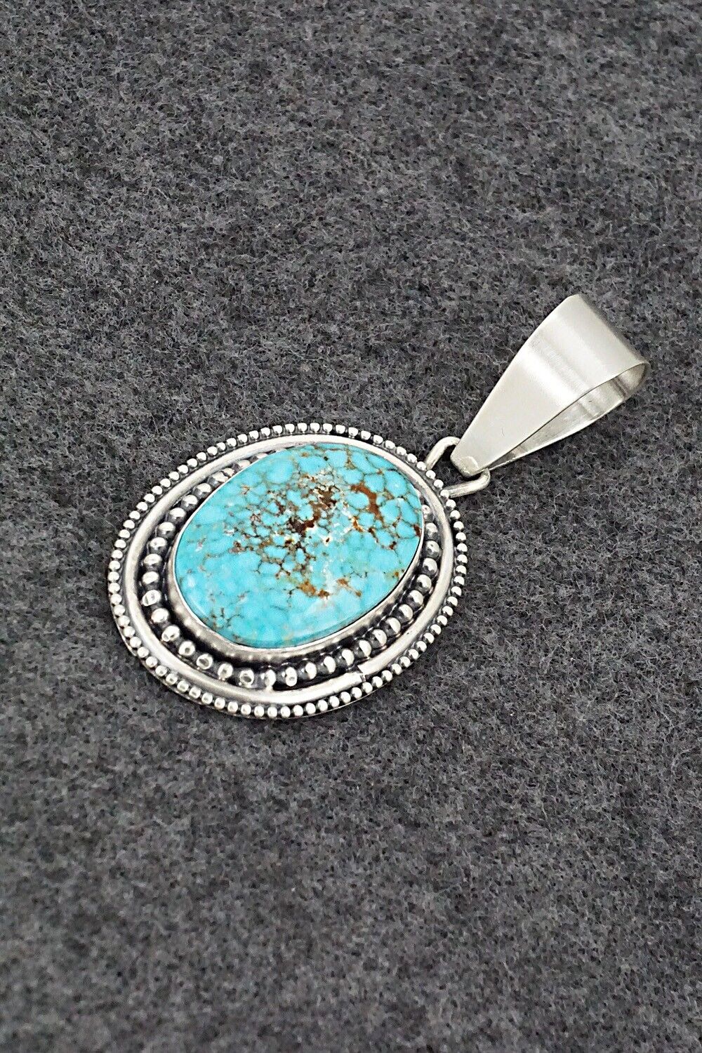 Turquoise & Sterling Silver Pendant - Daniel Benally