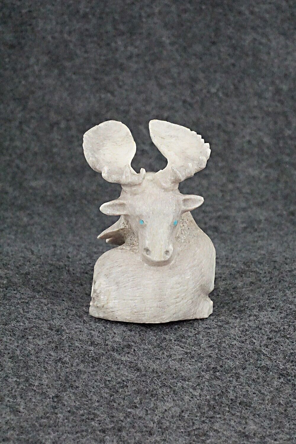 Moose Zuni Fetish Carving - Maxx Laate