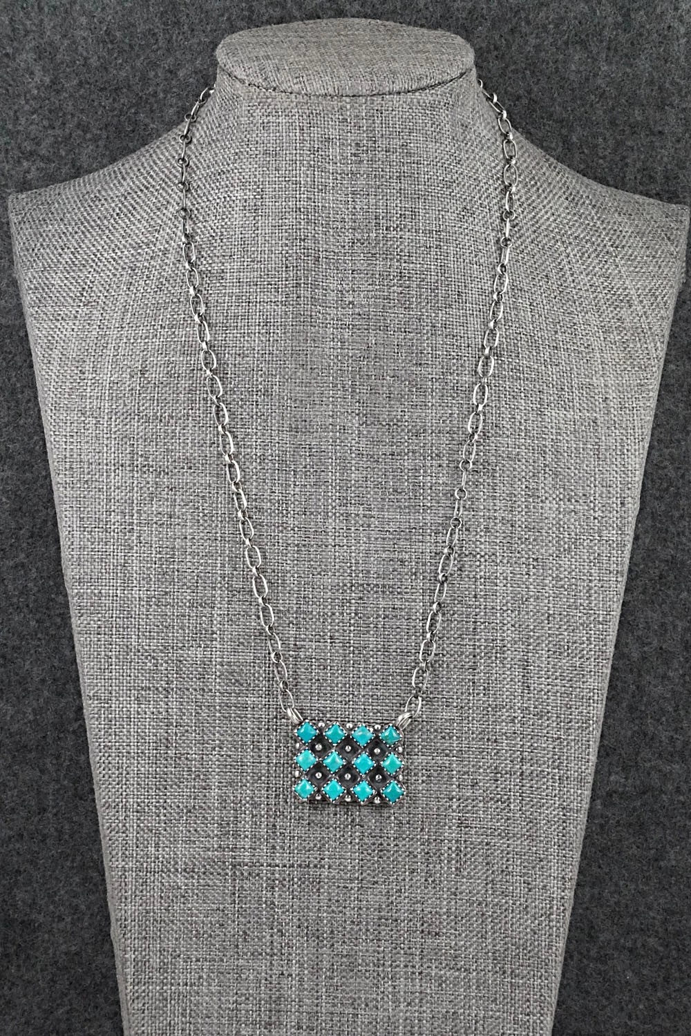 Turquoise & Sterling Silver Necklace - Melissa Anderson