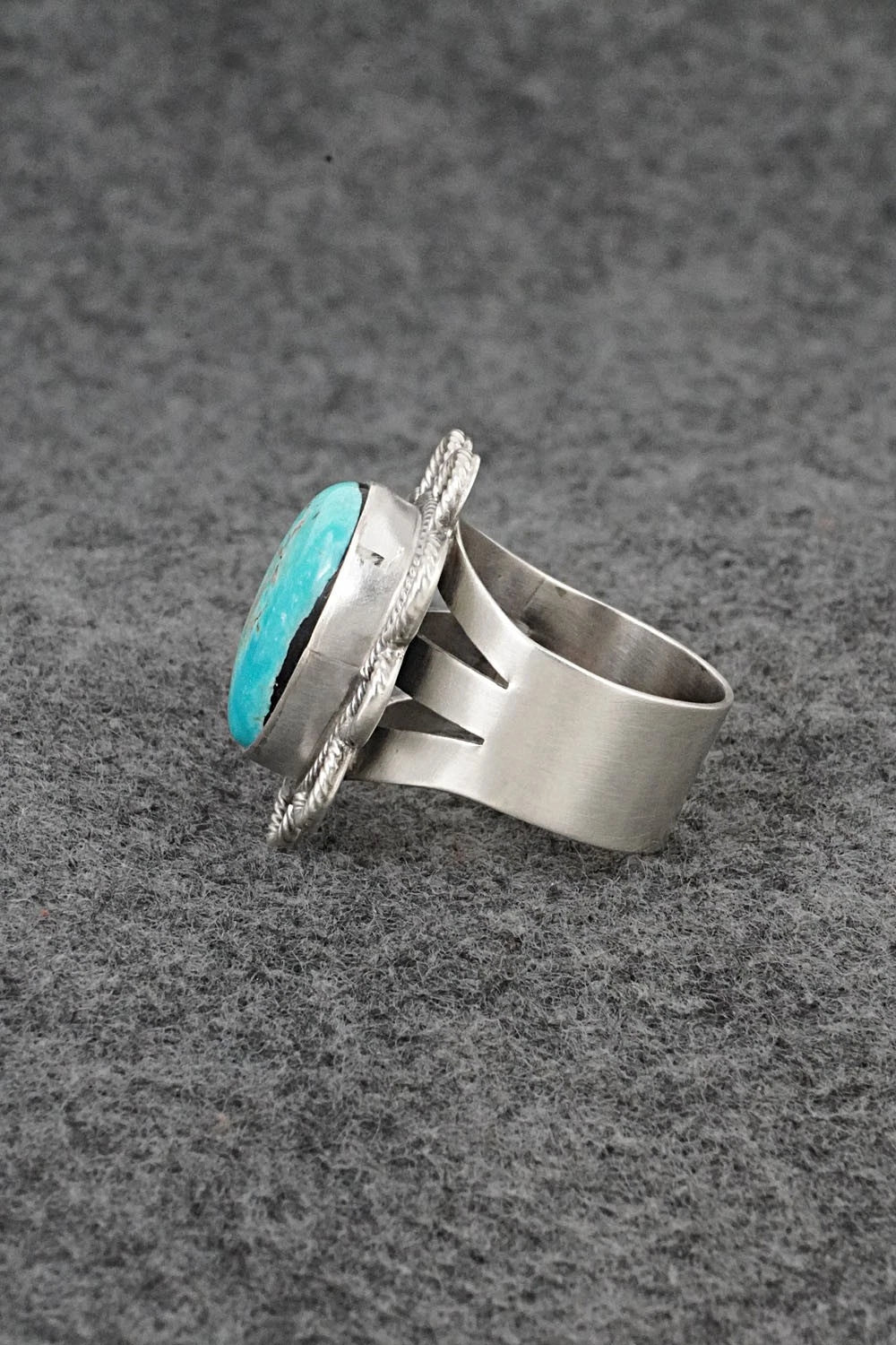 Turquoise & Sterling Silver Ring - Darrin Livingston - Size 9