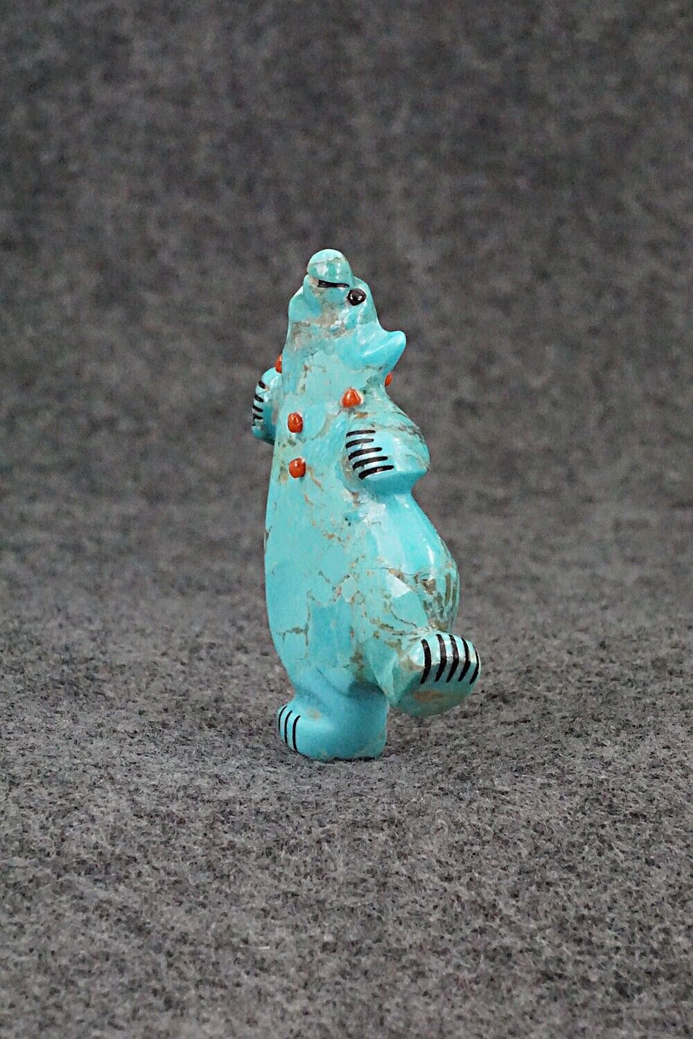 Dancing Bear Zuni Fetish Carving - Claudia Peina