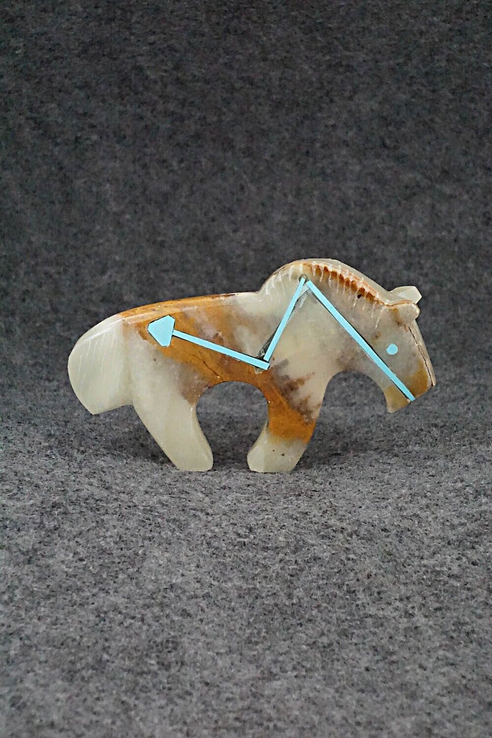 Horse Zuni Fetish Carving - Kenric Laiwakete