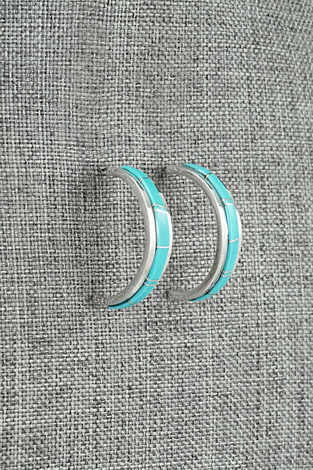 Turquoise & Sterling Silver Earrings - Wilbert Muskett Jr.